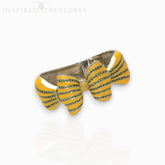 Bow Yellow Enamel and Crystal - Bangle